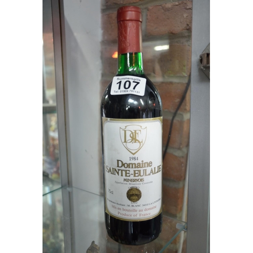 107 - Domane Sante - Eulalie 1984 bottle of Red Wine