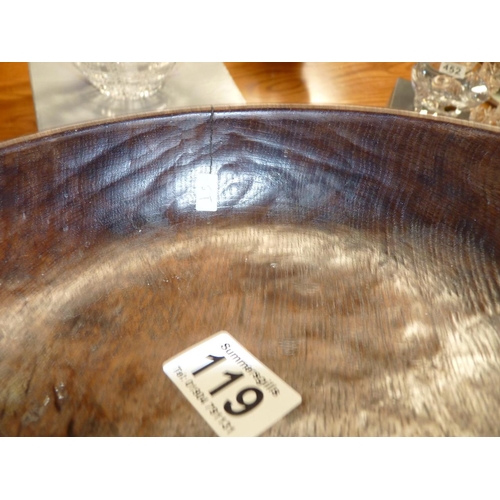 119 - 1950's Mouseman bowl slight repaired damage in photos