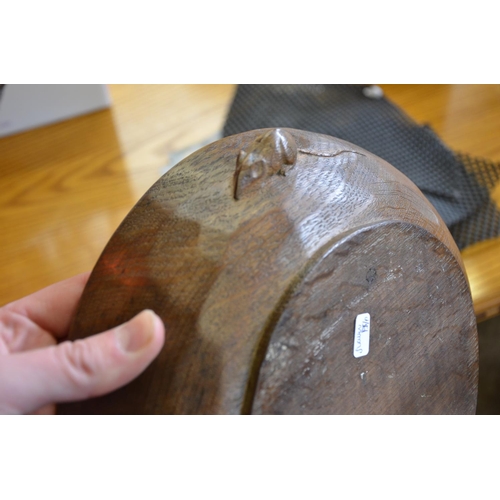 119 - 1950's Mouseman bowl slight repaired damage in photos