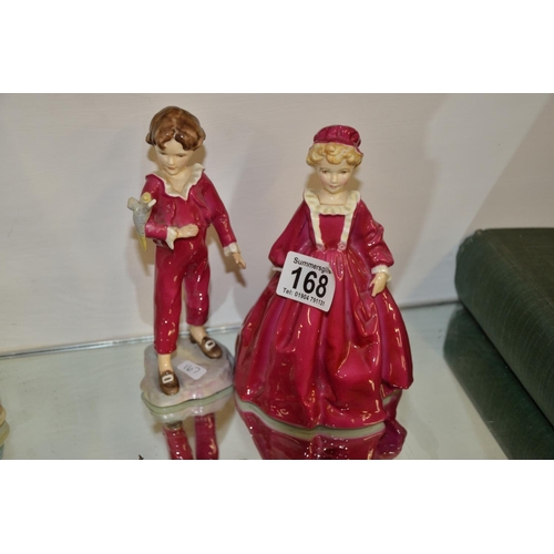 168 - Pair of F G Doughty Royal Worcester figures