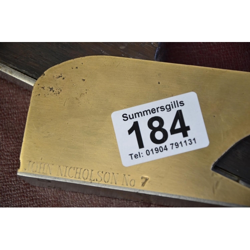 184 - John Nicholson No. 7 Shoulder plane tool