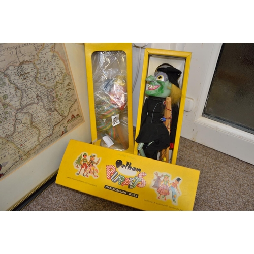 210 - Pair of boxed Pelham puppets