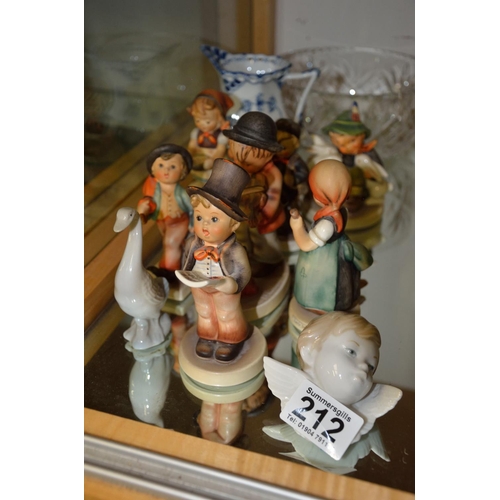 212 - Various figures and ceramics in Goebel, Lladro and Copenhagen