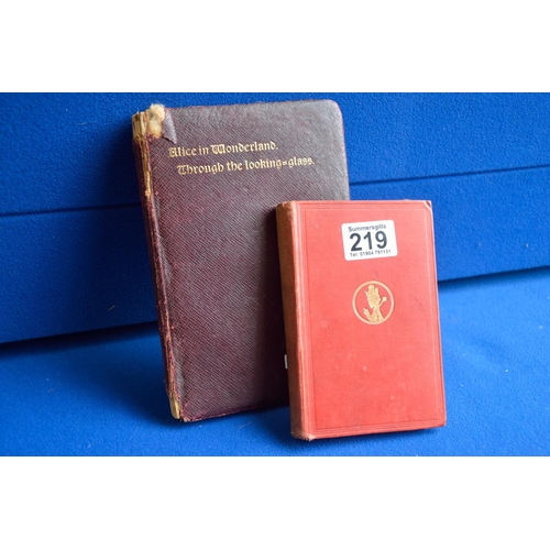 219 - Pair of 1910 and 1924 Alice in Wonderland books