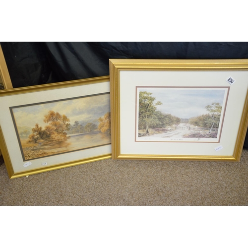 230 - Pair of Countryside scenes by K Richardson and Robert Mann