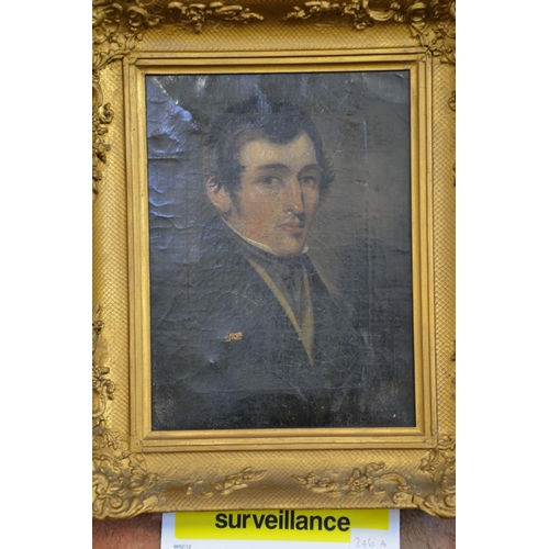 246a - Oil painting of a Gent Phineas Lowther 1780-1856