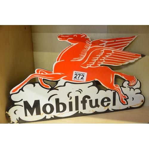 272 - Mobilfuel enamel sign