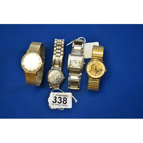 338 - 4 x Gents watches