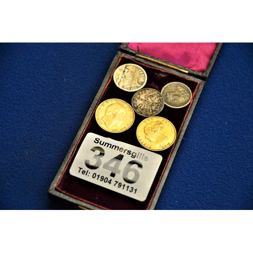 346 - 1871 and 1903 Half Sovereigns etc