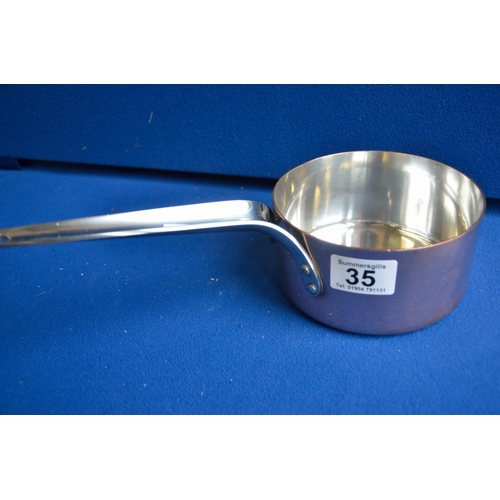 35 - Georg Jensen Copper cooking pan