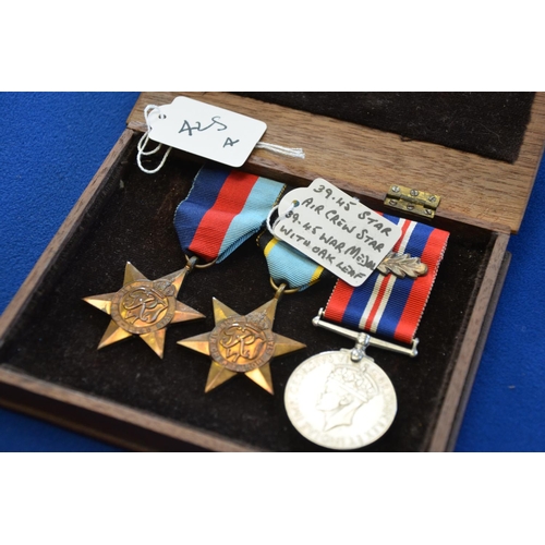 425a - 1939-45 Star, Air Crew Europe Star, 39-45 medal MID on ribbon