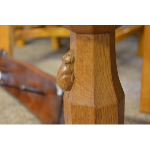 457 - Mouseman oak 3ft coffee table