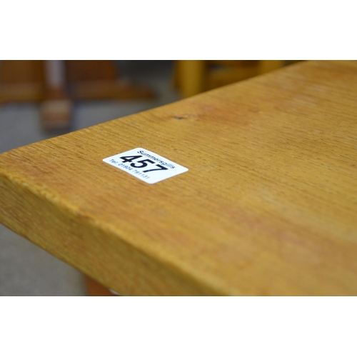 457 - Mouseman oak 3ft coffee table