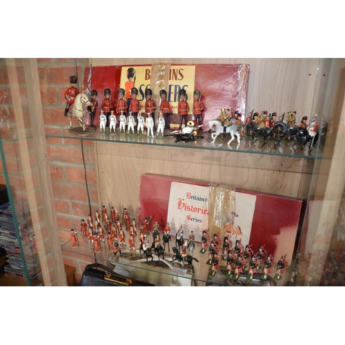 553 - Collection of Vintage 1950s 'Britain's Historical Wooden and Lead Soldiers'