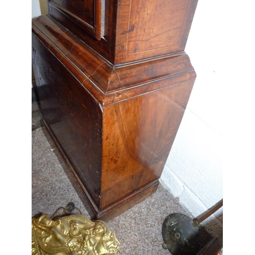 564 - 8 Day Clock by Richard Finch London 1733 with Marquetry Walnut case