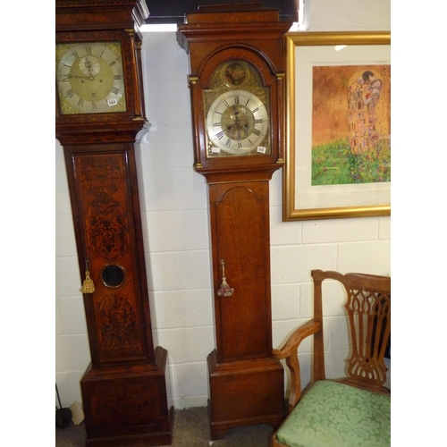 568 - Longcase oak clock by Thomas Travis, Thorne 1775