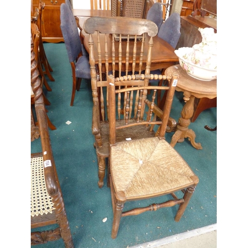 705 - Antique Spindle chair + 1