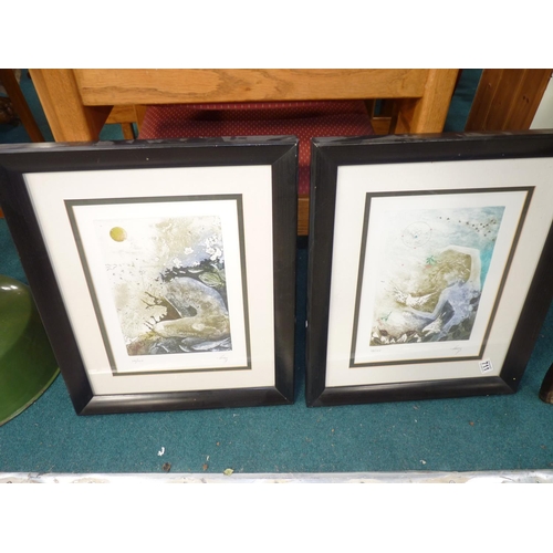 711 - Pair of limited edition prints