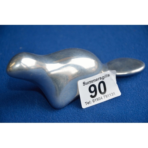 90 - Poselton Canadian silver sculpture