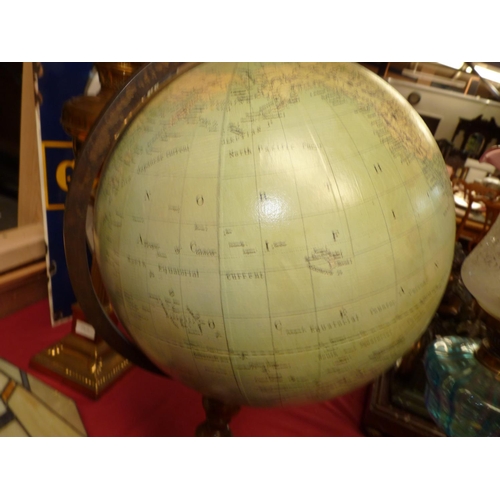 74 - Merzbach & Flak 1881 antique globe