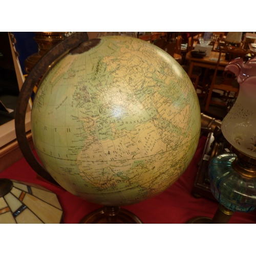 74 - Merzbach & Flak 1881 antique globe