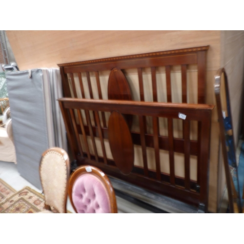 750 - Edwardian inlaid double bed