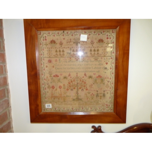 306 - 1823 framed Sampler