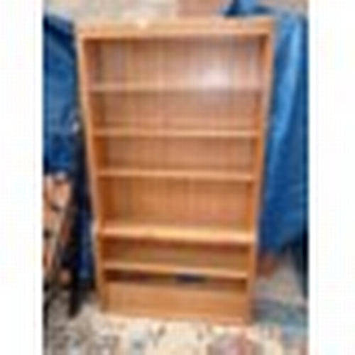 746b - Yorkshire oak bookshelves 91 x 165