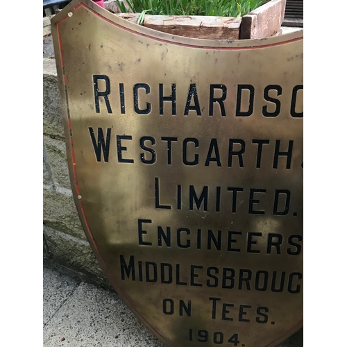 55b - Pair of Antique 1904 Westgarth and Richardson Engeneering Shipbuilding Advertising signs 31