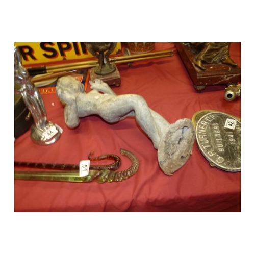 39 - Victorian lead female figure