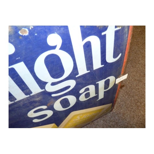 55a - Sunlight soap enamel advertising sign 60cm x 47cm