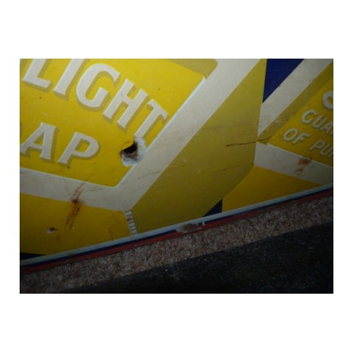 55a - Sunlight soap enamel advertising sign 60cm x 47cm