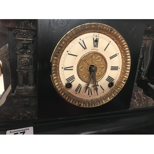 57 - Welch mantle clock