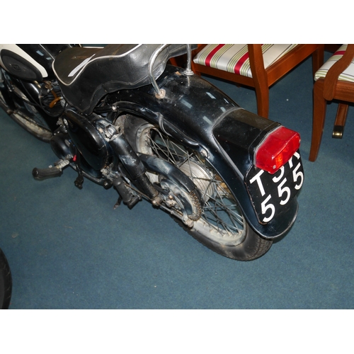 1a - BSA Phantom 250cc Black Reg TSK 555.  First registered 16 June 1958, 10 registered keepers