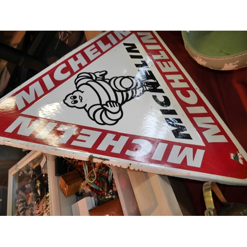 73 - Michelin Metallic Warning Advertising Sign