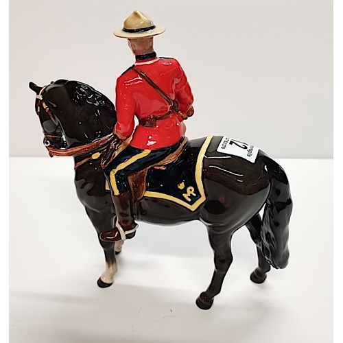 12 - Beswick Canadian Mountie model 1375 22cm EXC