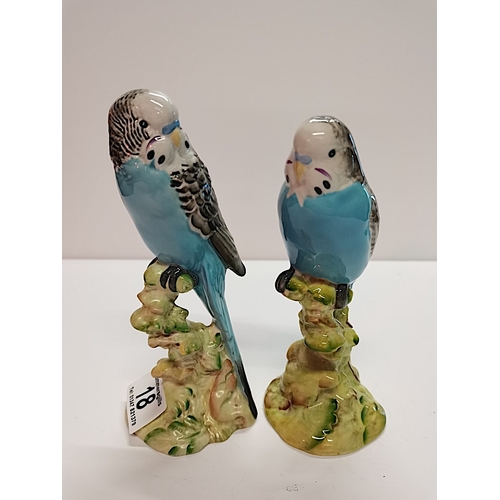 18 - 2 Beswick Budgies 1217 1216