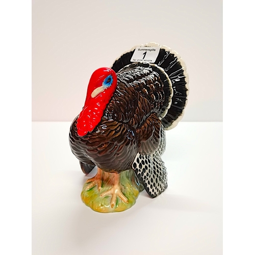 1 - A Large Beswick Turkey 1957 19cm High ( Ex. Condition )