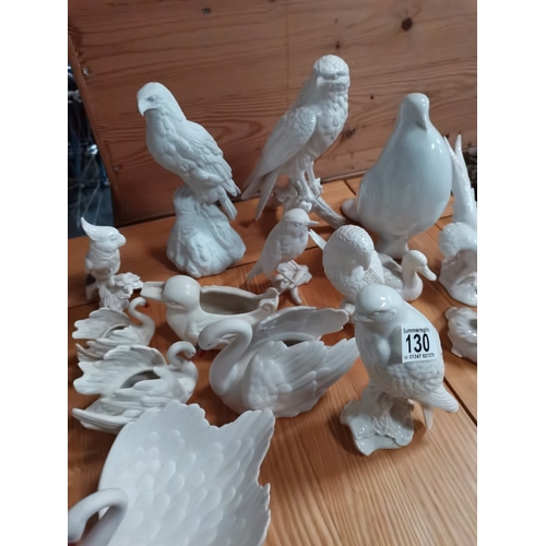 130 - 14 Goebel White Bird Figures