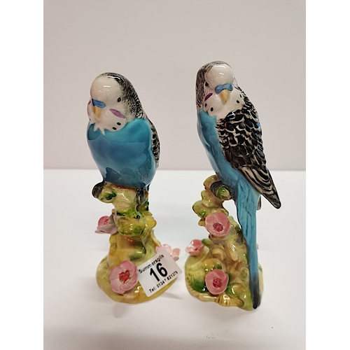 16 - 2 Beswick Budgies 1217 1216