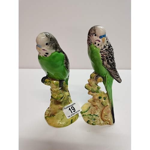 19 - 2 Beswick Budgies 1217 1216