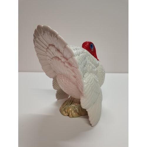 2 - A Large Beswick Turkey White 1957 19cm High ( EX. Condition)