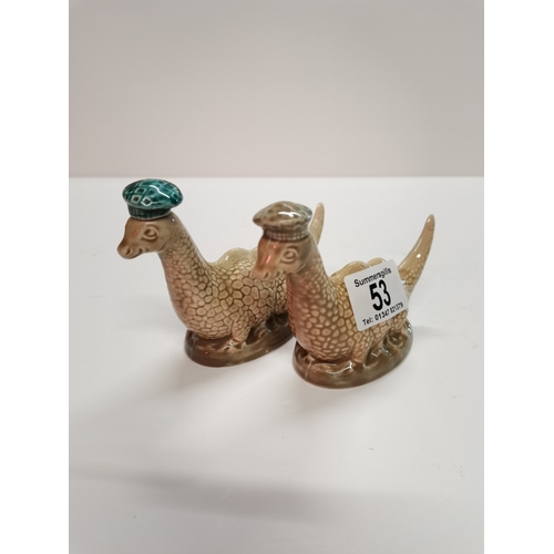 53 - 13 Beswick Whiskey Holders