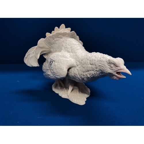 63 - Goebel White Turkey CV118 30cm long