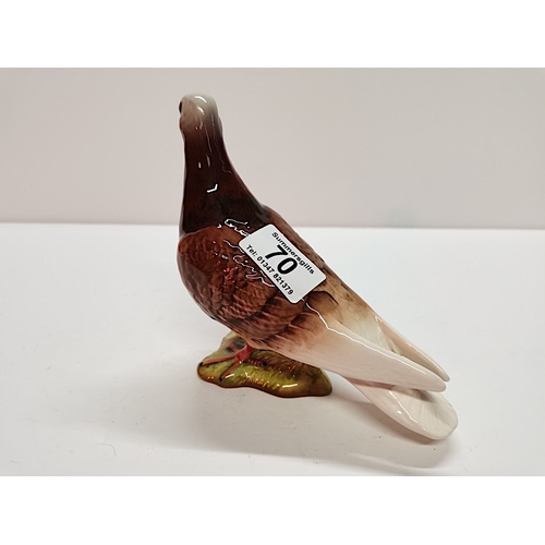 70 - Beswick Pigeon 1383 Gloss Brown