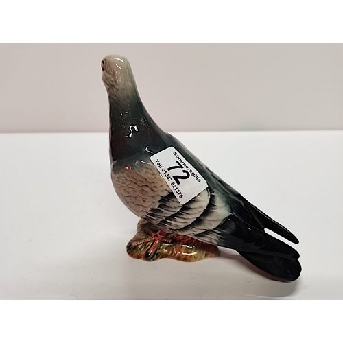 72 - Beswick Pigeon 1383 Gloss Grey