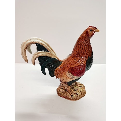 80 - Beswick Gamecock 2059 24cm high  ( bottom of feather missing as photo )