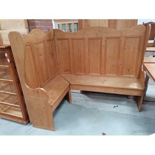 1265 - Ant Pine Corner Bench Unit