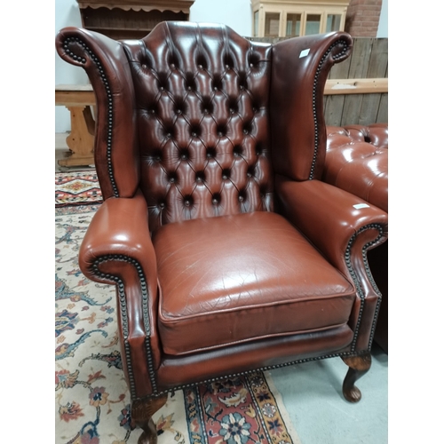 1269 - Brown Leather Arm Chair in excellent condition