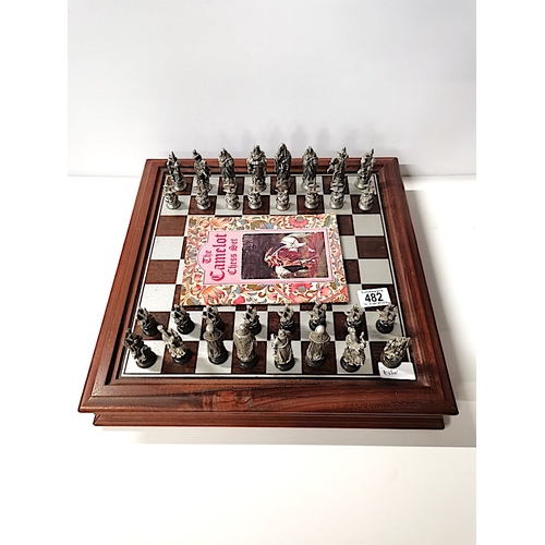 482 - Camelot Chess Set by Danbury Mint